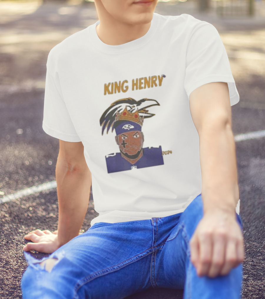 Ravens Football King Henry Baltimore NFL T-Shirt