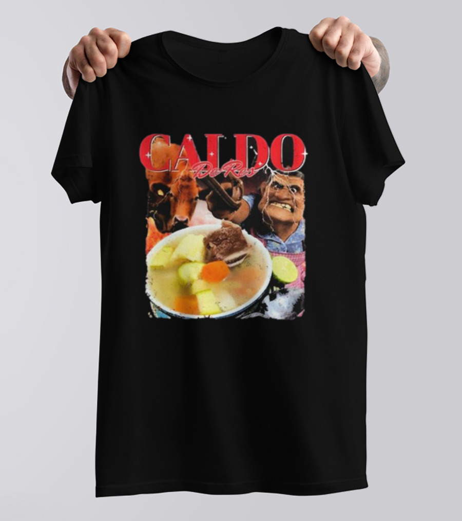 Caldo De Res Western Cowboy With Vegetable Soup T-Shirt
