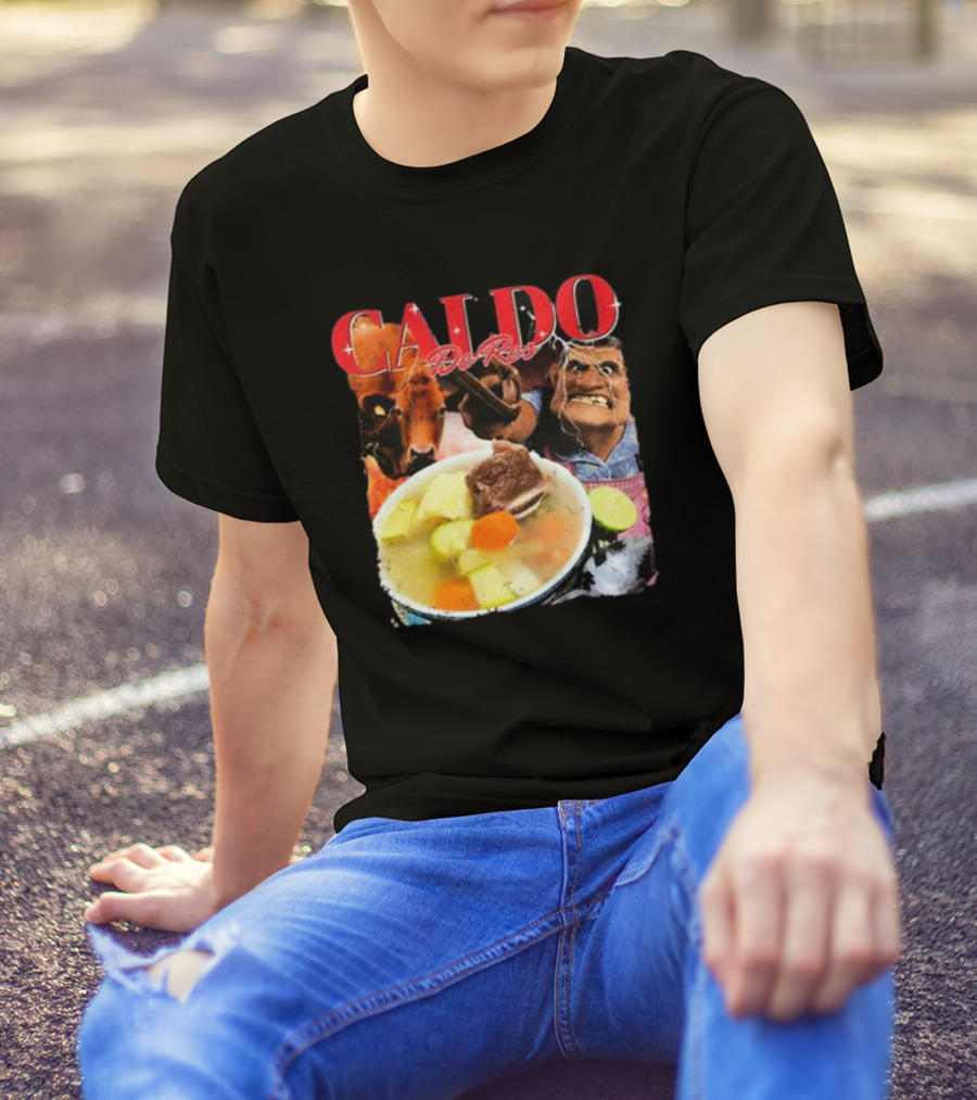 Caldo De Res Western Cowboy With Vegetable Soup T-Shirt