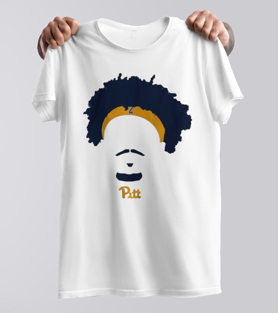 Pitt Basketball Blake Hinson Hair Headband Number 2 T-Shirt