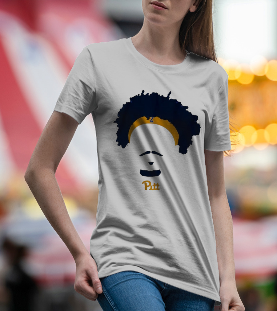Pitt Basketball Blake Hinson Hair Headband Number 2 T-Shirt
