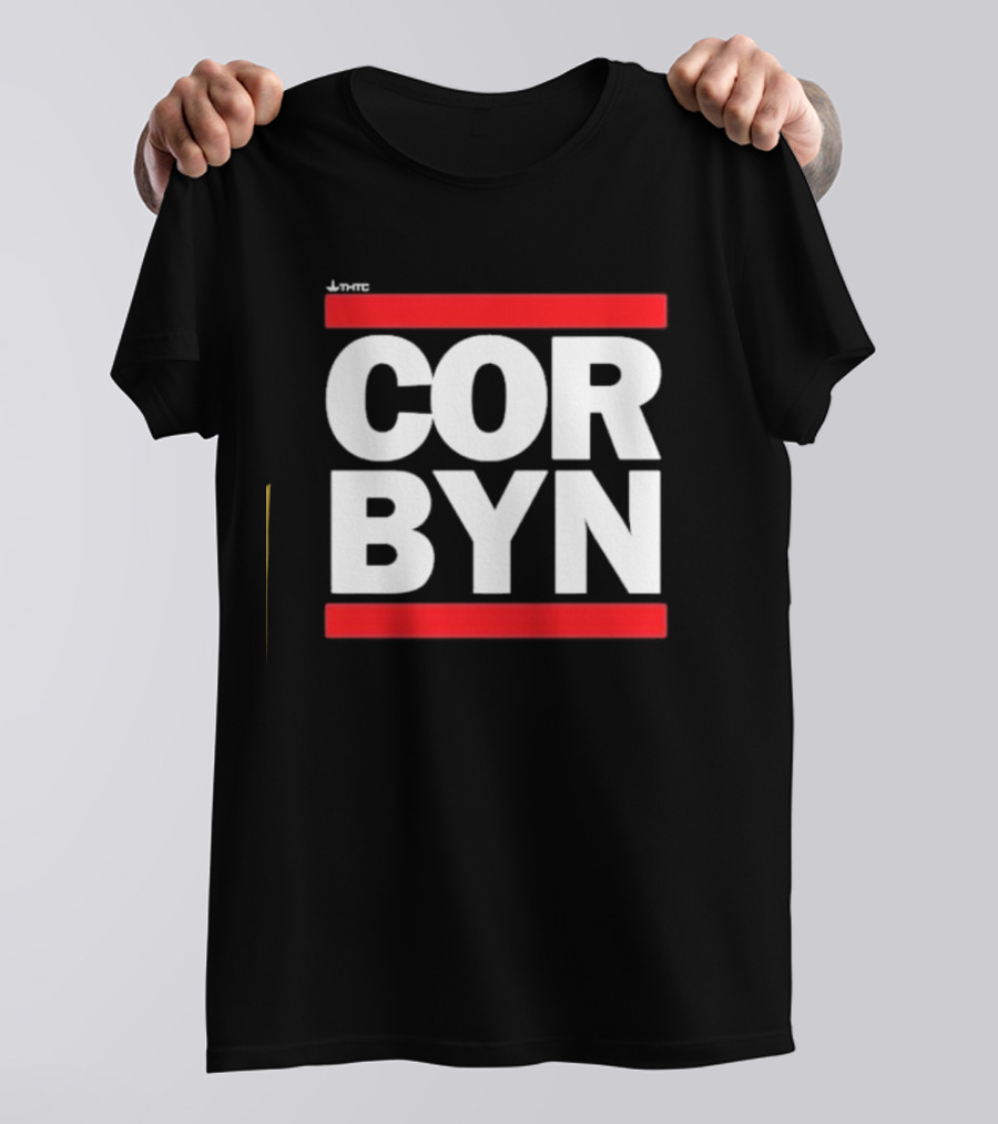 Thtc Corbyn Bold Red Framed Text T-Shirt