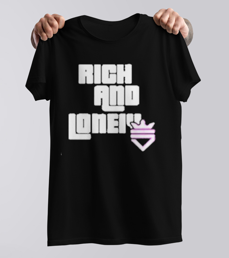 Optic Scump Rich And Lonely Rnl Wasted Miami Crown Graphics T-Shirt