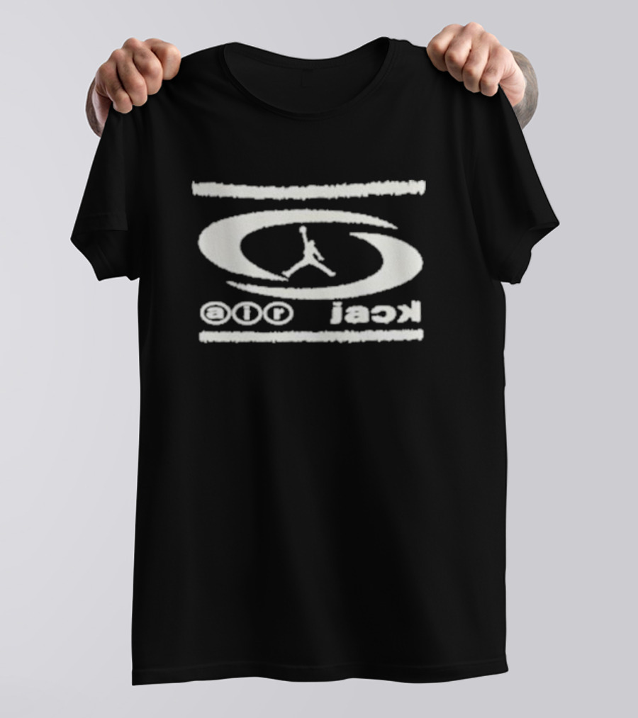Ovrnundr Travis Scott Air Jack Jumpman Logo Reversed T-Shirt