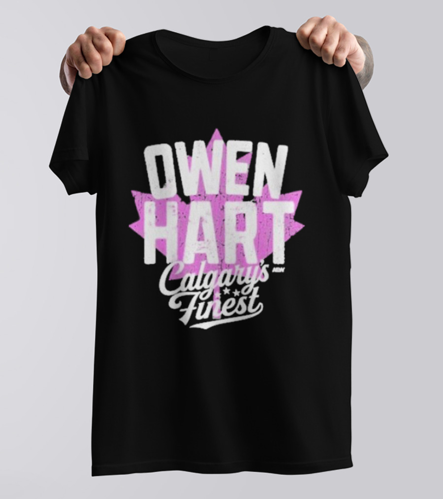 Owen Hart Calgary’s Finest Maple Leaf T-Shirt