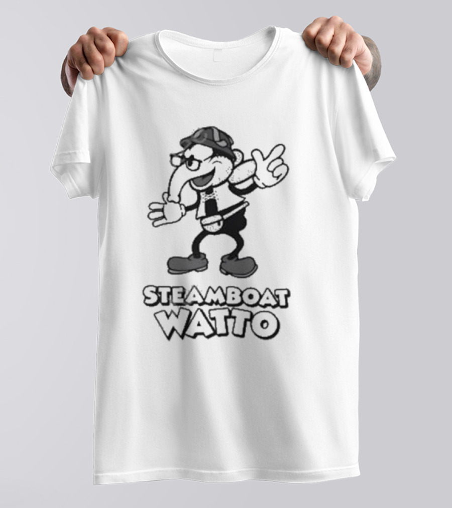 Steamboat Watto Cartoon Mashup Patrick Cotnoir T-Shirt