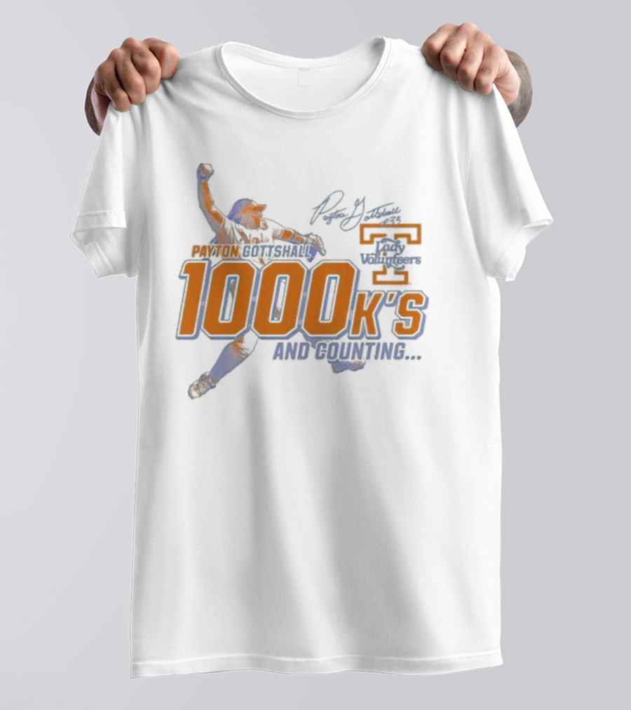 Payton Gottshall 1000 K’s And Counting Lady Volunteers T-Shirt