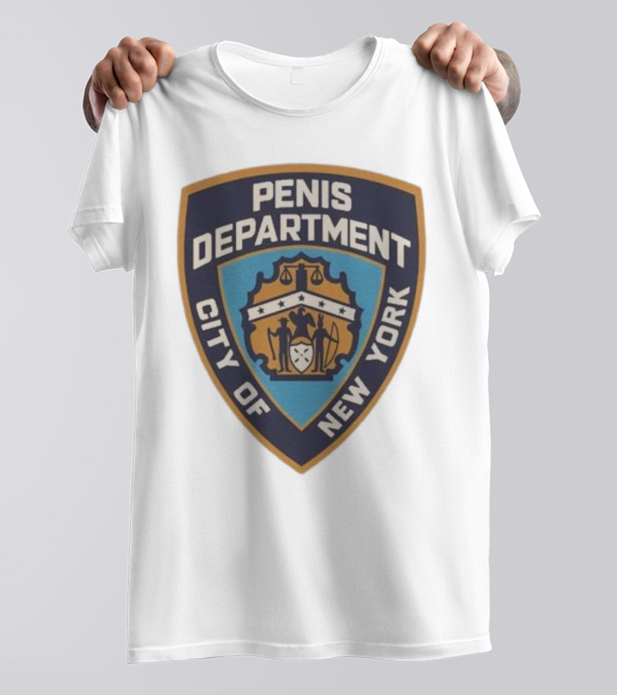 Pen15 Penis Department City Of New York Badge Emblem T-Shirt