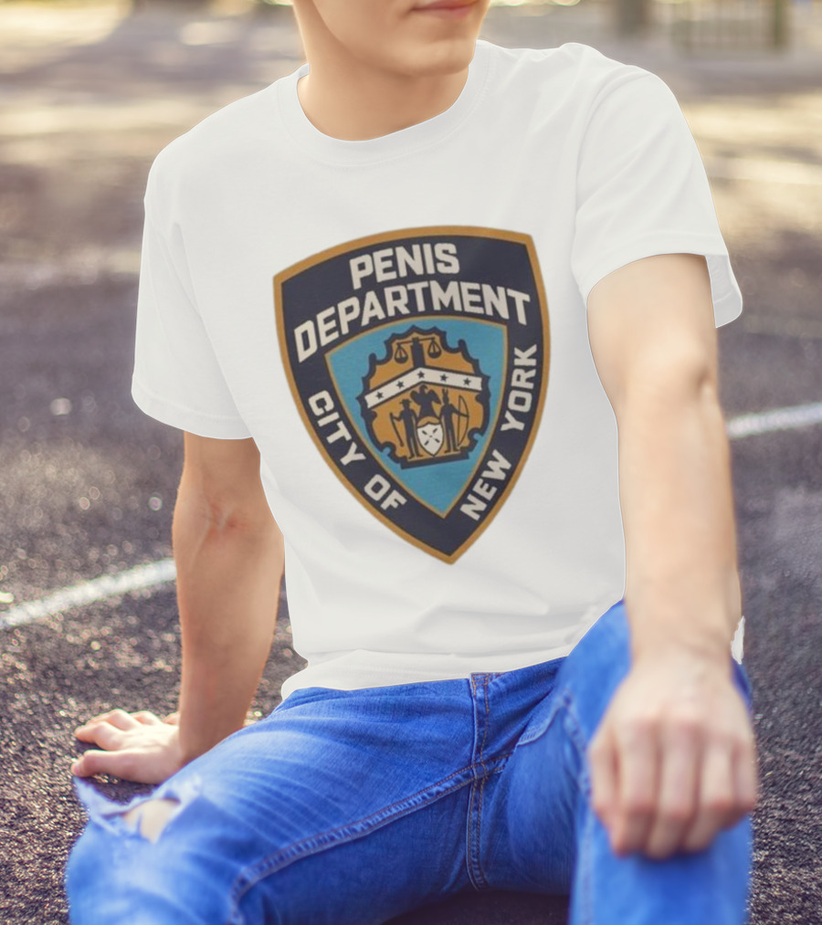 Pen15 Penis Department City Of New York Badge Emblem T-Shirt