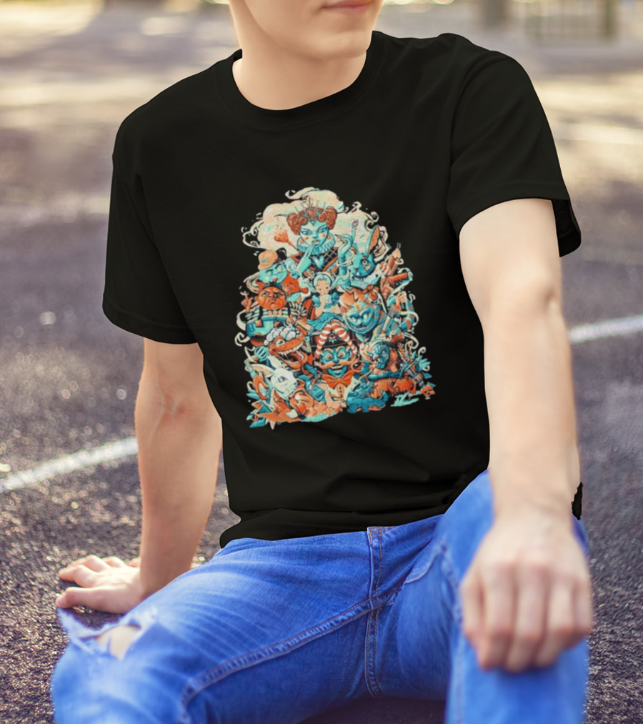 Peter Robinson Exclusive Alice In Wonderland Inspired Characters T-Shirt