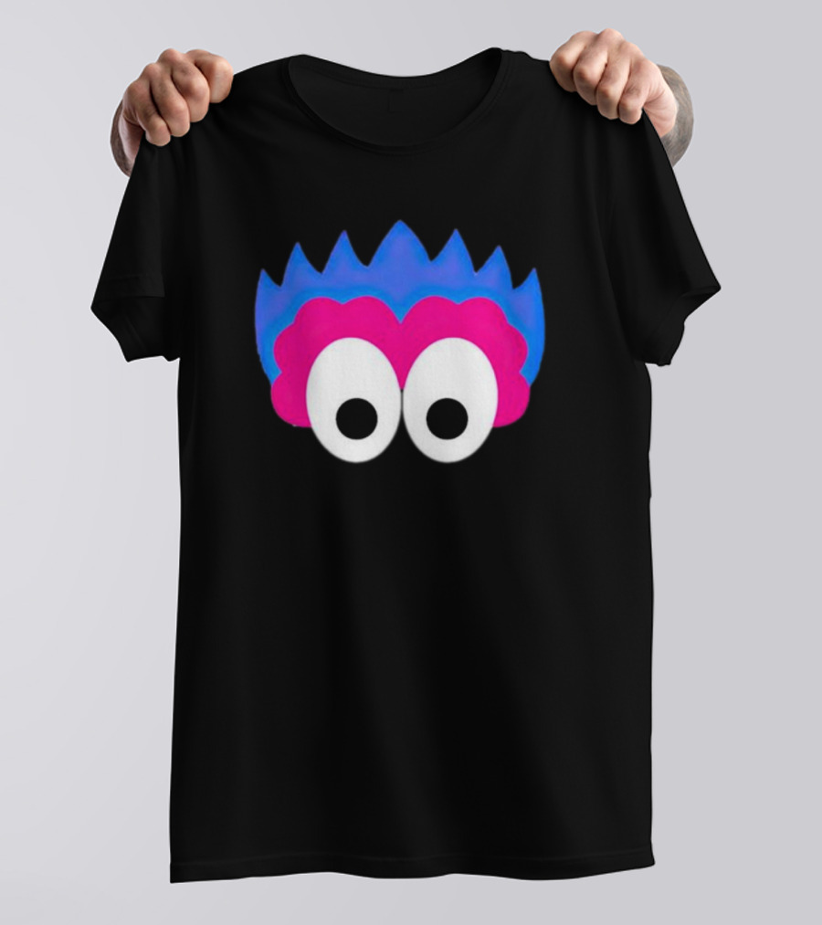 Phan Eyes Blue And Pink Monster Face T-Shirt