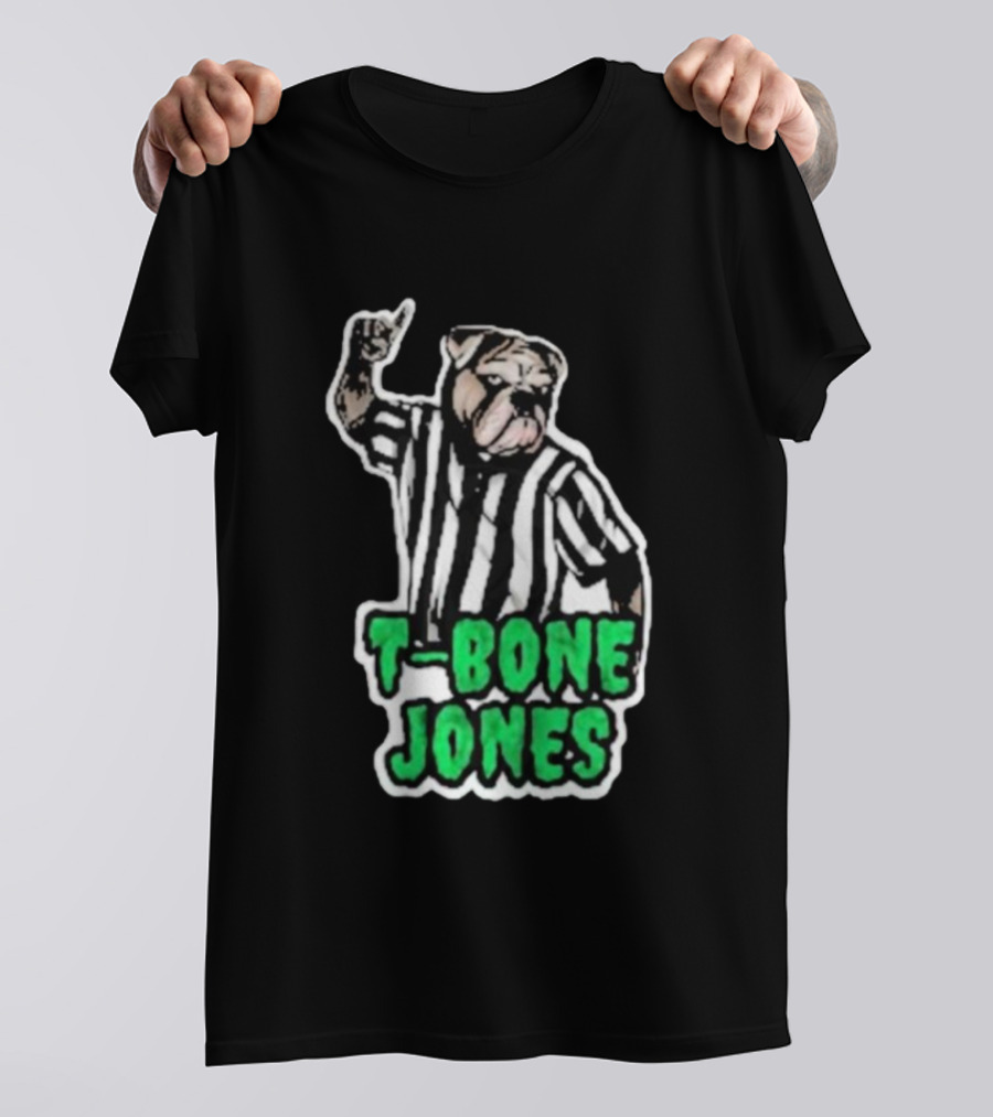 T-Bone Jones Bulldog Referee Gesture T-Shirt