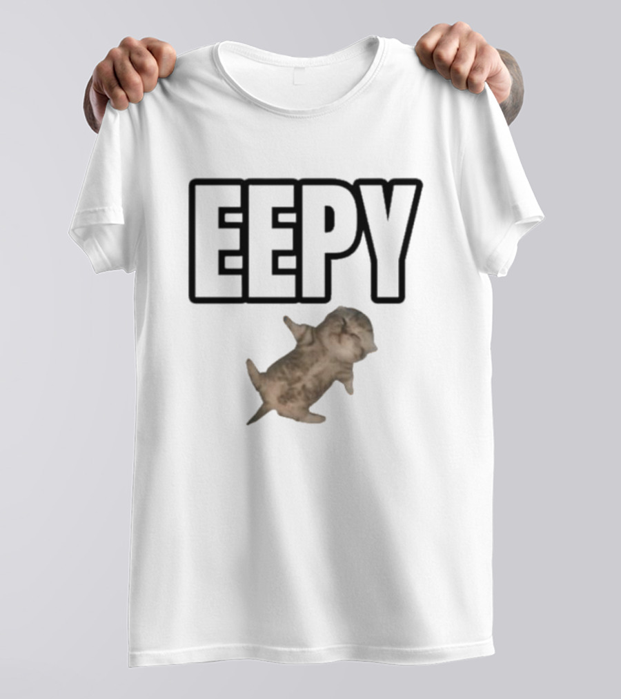Sillyteestudio Eepy Relaxed Cat Image T-Shirt