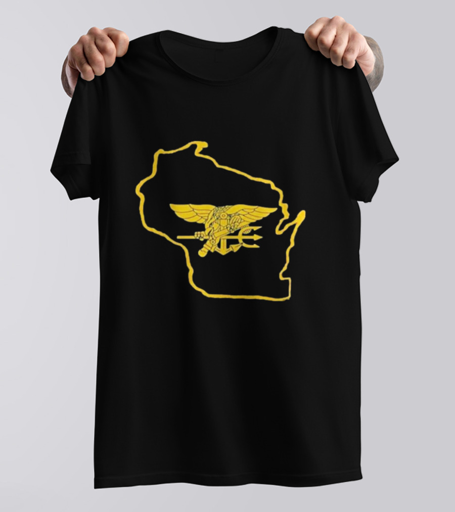 Tobias Myers US Navy SEALs Wisconsin State Emblem T-Shirt