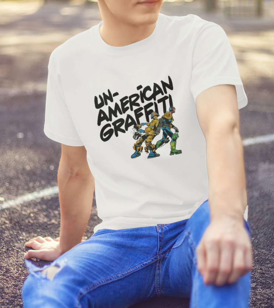 Unamerican Graffiti Mick Mcmahon’s Judge Dredd T-Shirt