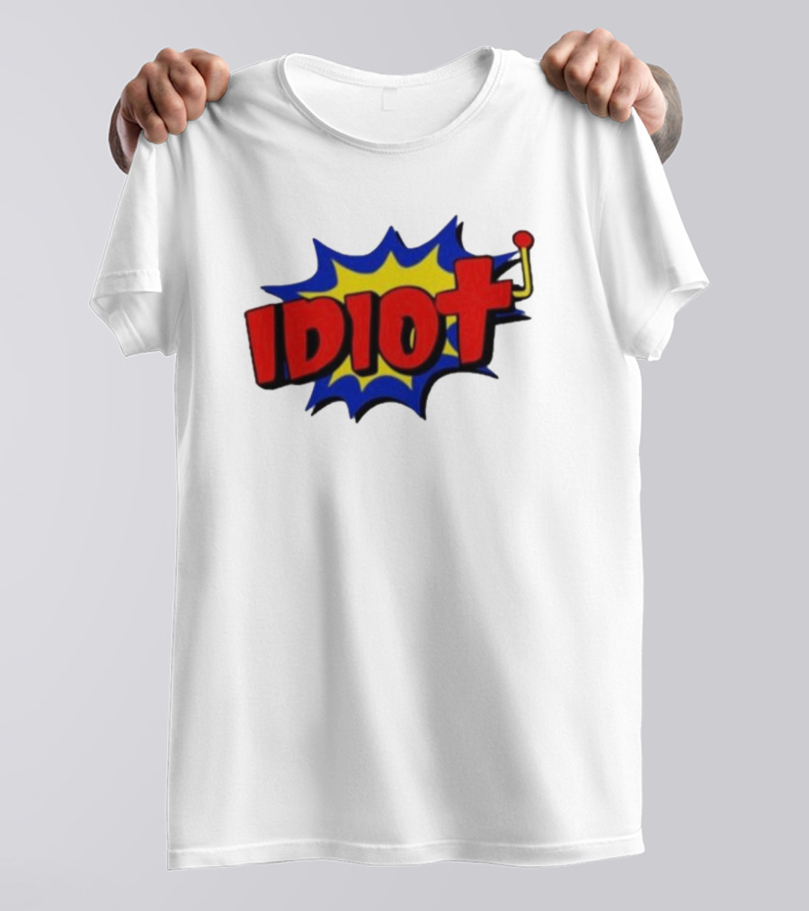Vegasmatt Idiot Comic Pop Art Style Explosion T-Shirt