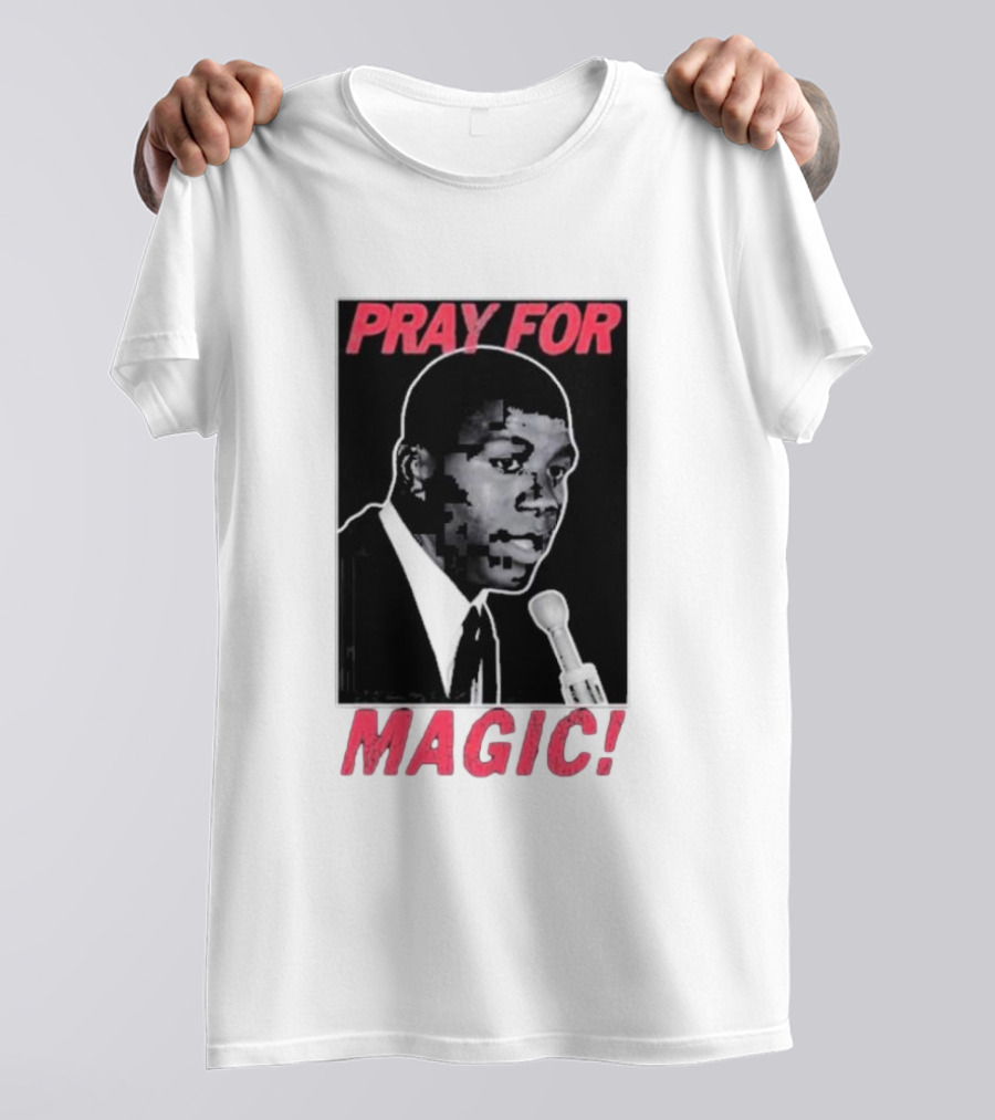 Jared Mccain Wearing Pray For Magic T-Shirt