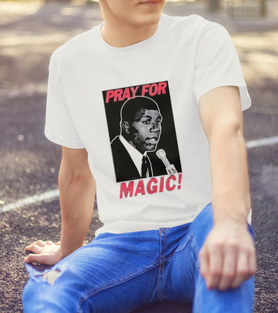 Jared Mccain Wearing Pray For Magic T-Shirt
