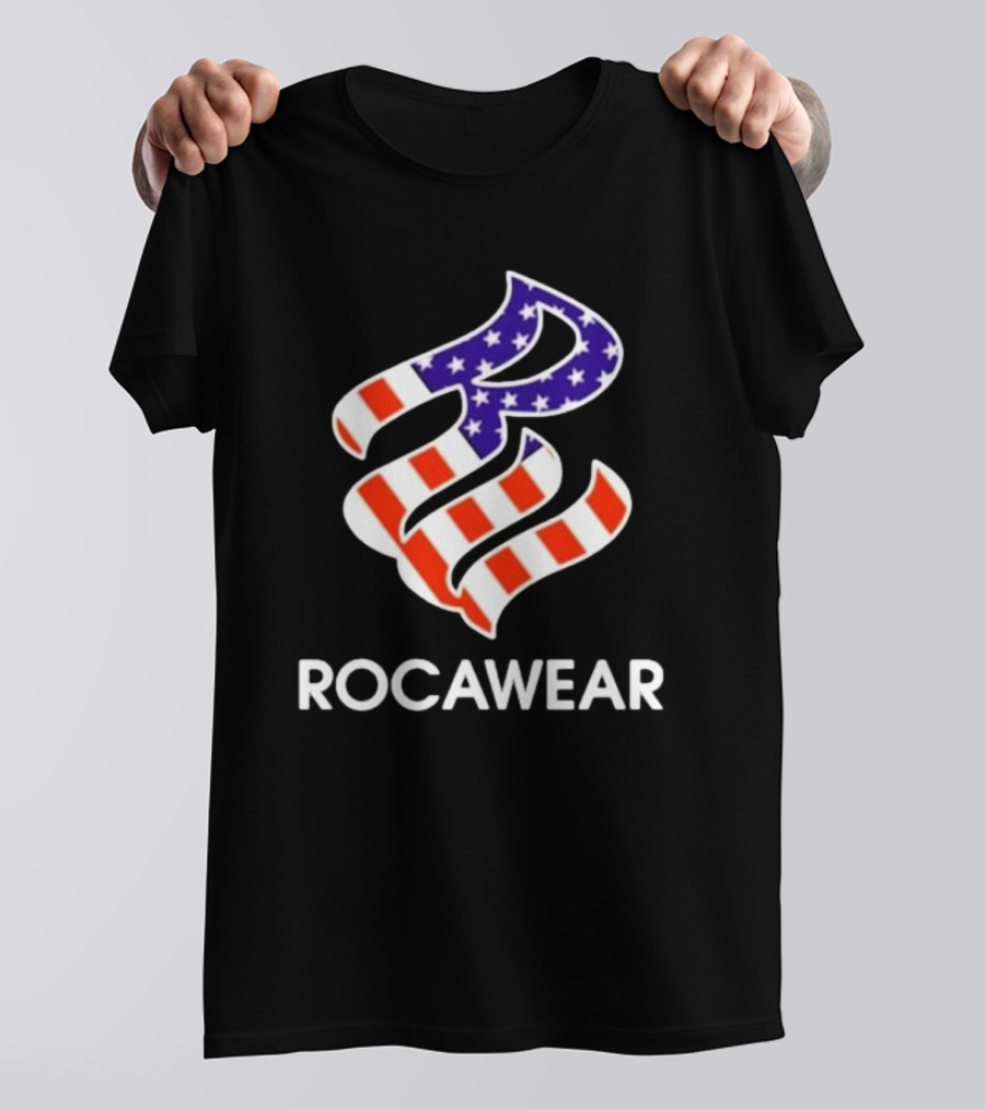 Kai Cenat Wearing Rocawear American Flag T-Shirt