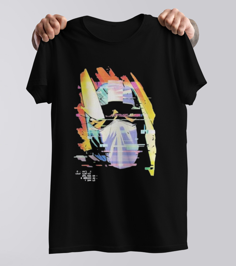 Kid Cudi Moon Man Helmet Glitch T-Shirt