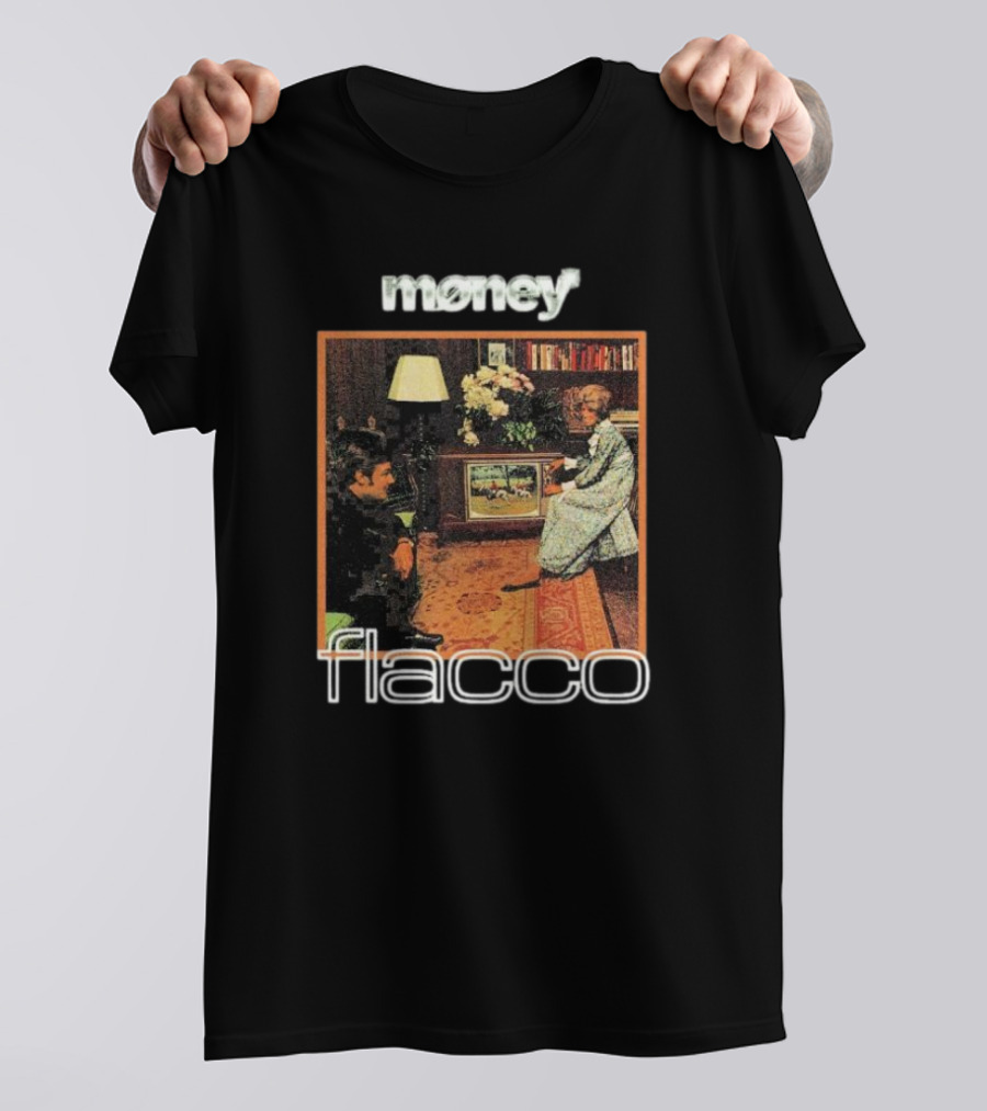 Money Flacco Television Vintage Living Room Scene T-Shirt