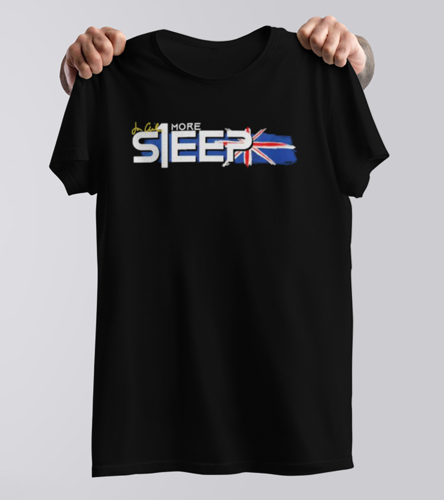 One More Sleep Jon Anik UK Flag Dark T-Shirt
