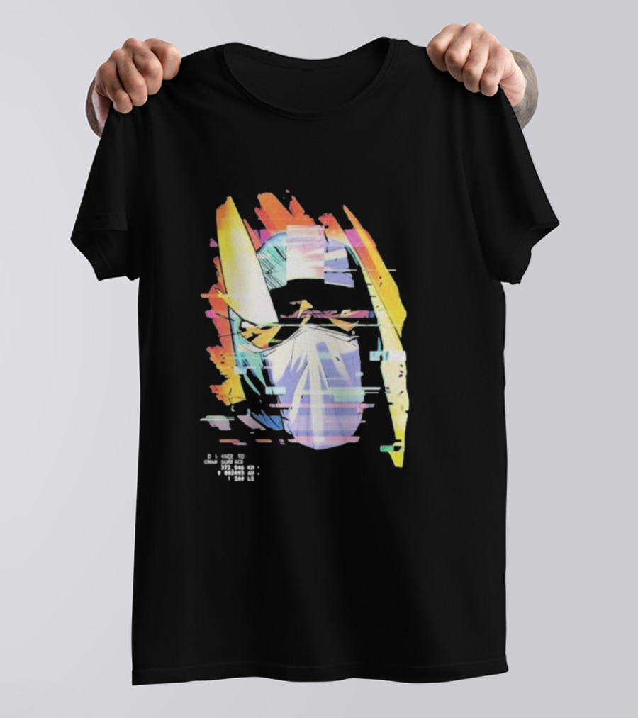 Insano Moon Man Helmet Glitch Neon Tech 92610 13-BS6 18 T-Shirt