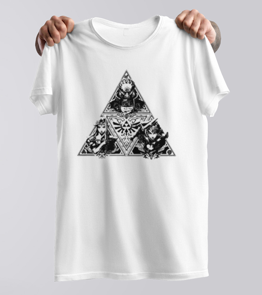 Tokyo Legend Of Zelda Triforce Icon With Characters T-Shirt