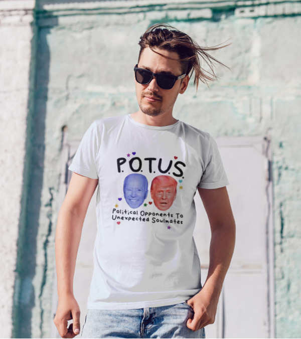 POTUS Political Opponents To Unexpected Soulmates Joe Biden Vs Donald Trump T-Shirt