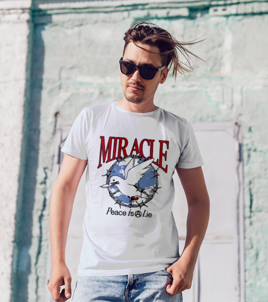 Miracle Mates Peace Is A Lie Barbed Dove T-Shirt