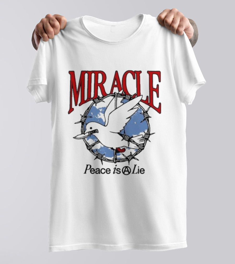 Miracle Mates Peace Is A Lie Barbed Dove T-Shirt
