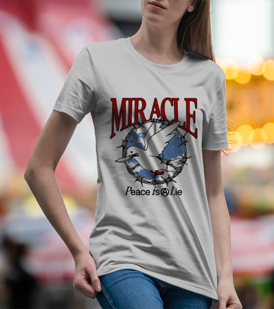 Miracle Mates Peace Is A Lie Barbed Dove T-Shirt