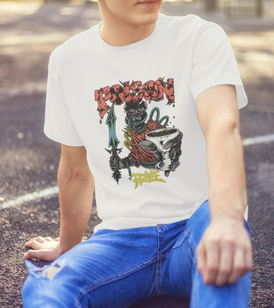Poison Forever Prime Skeleton With Toxic Chalice And Dagger T-Shirt