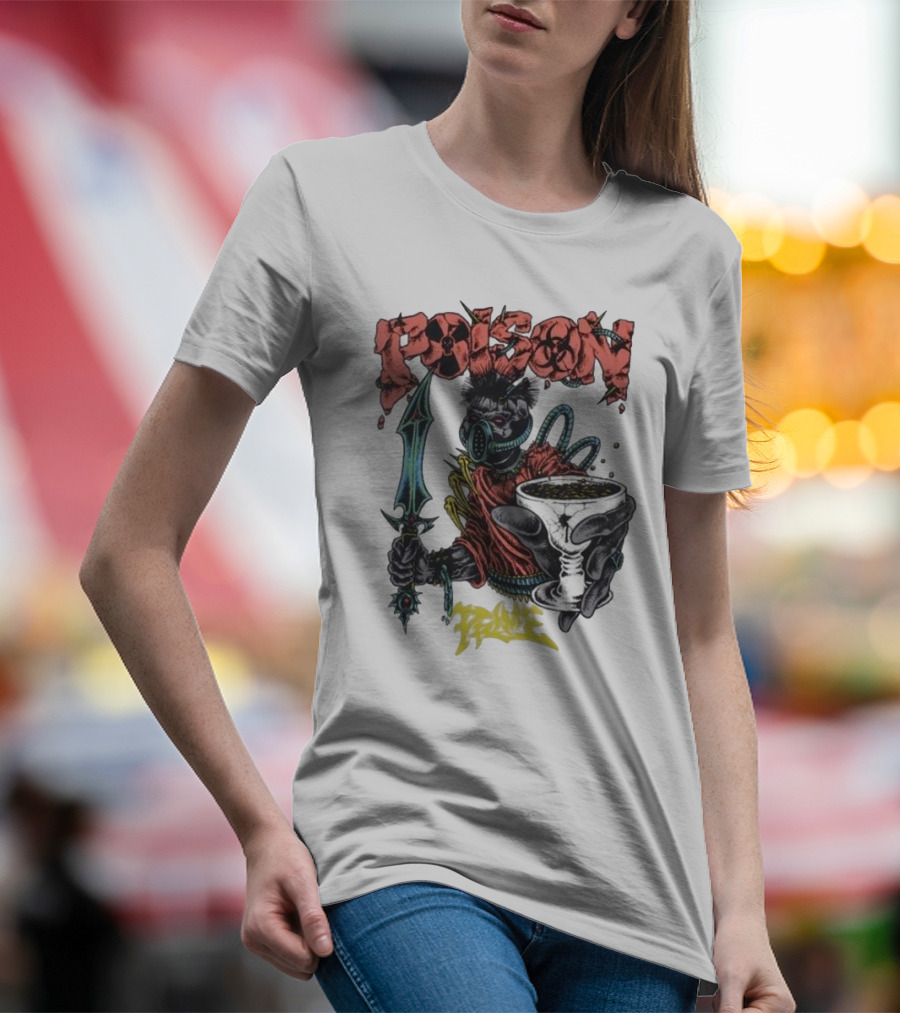 Poison Forever Prime Skeleton With Toxic Chalice And Dagger T-Shirt