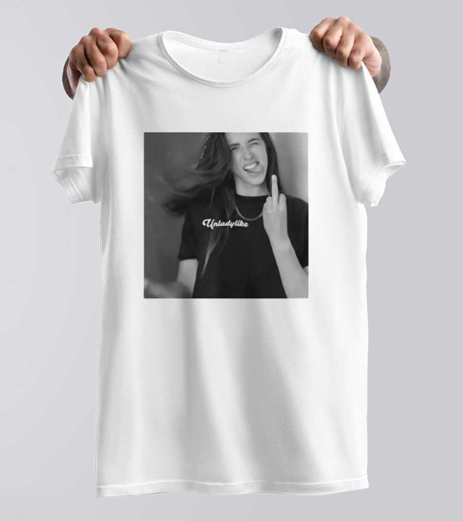 Rachel Ballinger Unladylike X-Rated Middle Finger Expression T-Shirt