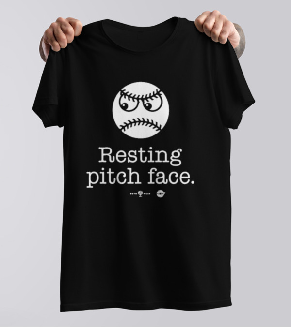 Resting Pitch Face Baseball Emoji Rotowear T-Shirt