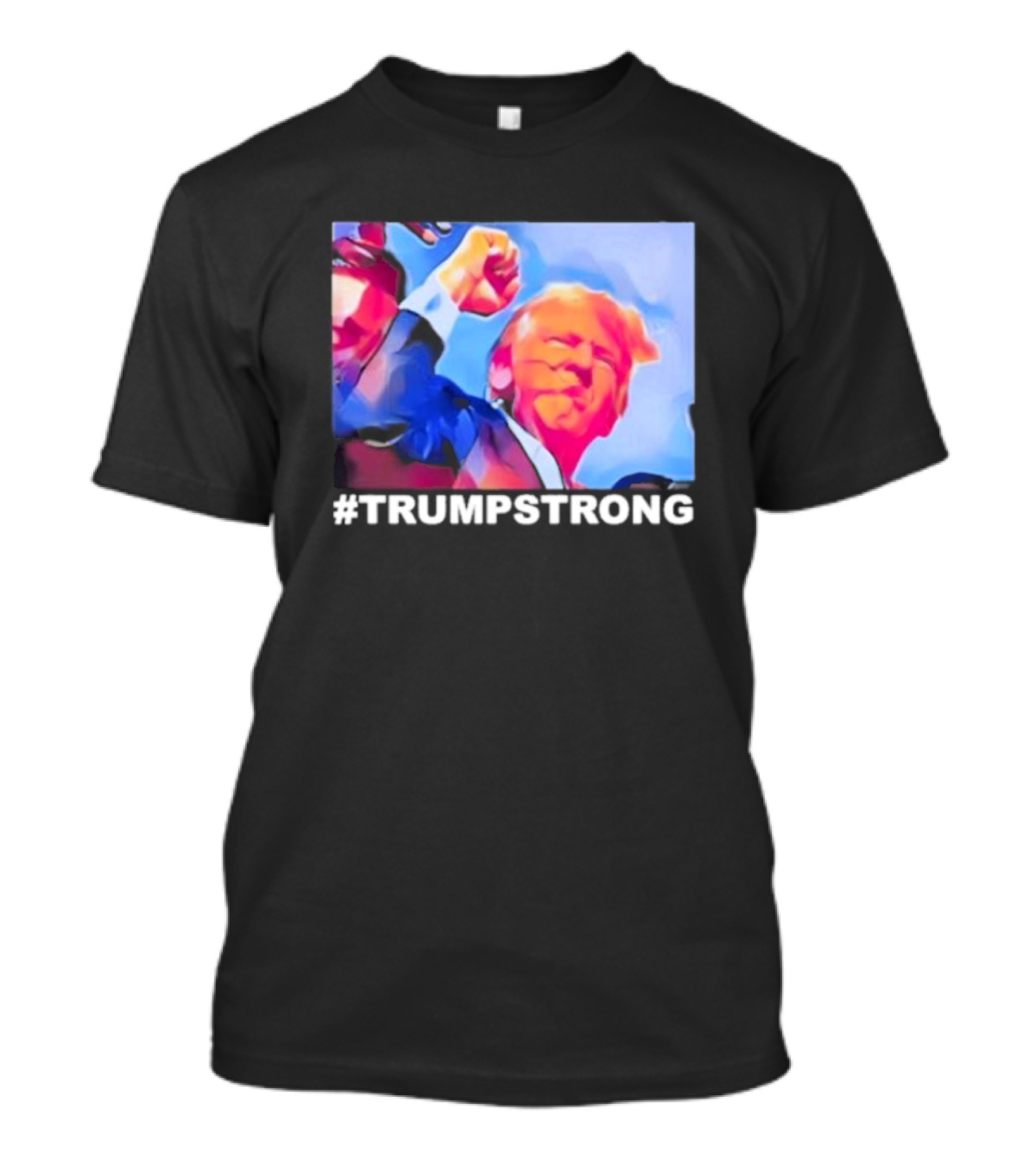 Seb Gorka #Trumpstrong Bold Fist Uplifted In Vibrant Colors T-Shirt