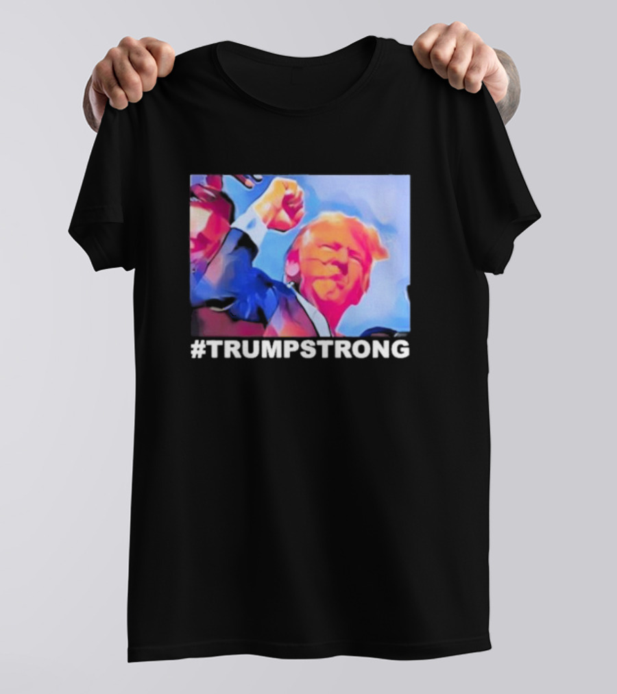 Seb Gorka #Trumpstrong Bold Fist Uplifted In Vibrant Colors T-Shirt