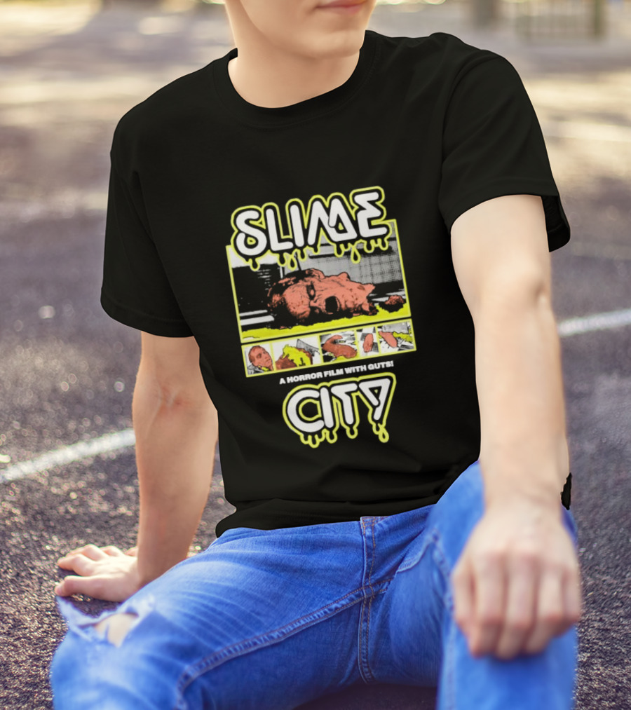 Slime City A Horror Film With Guts Graphic Novel Style Horror T-Shirt