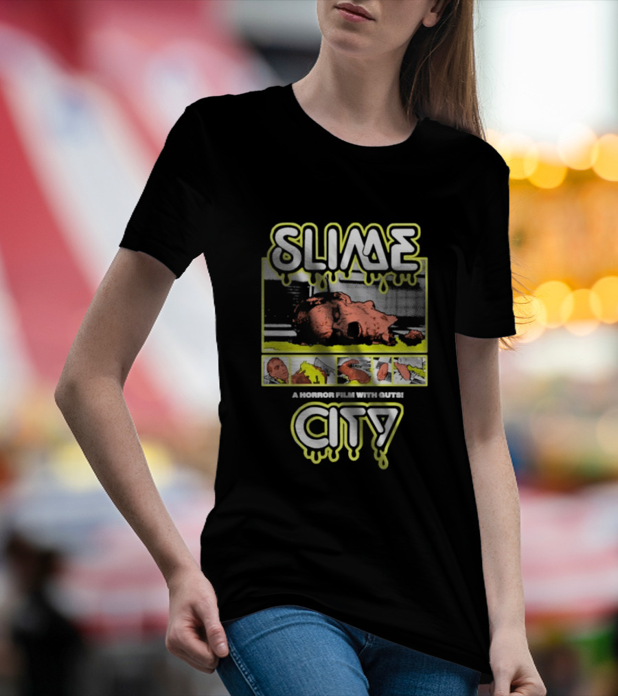 Slime City A Horror Film With Guts Graphic Novel Style Horror T-Shirt