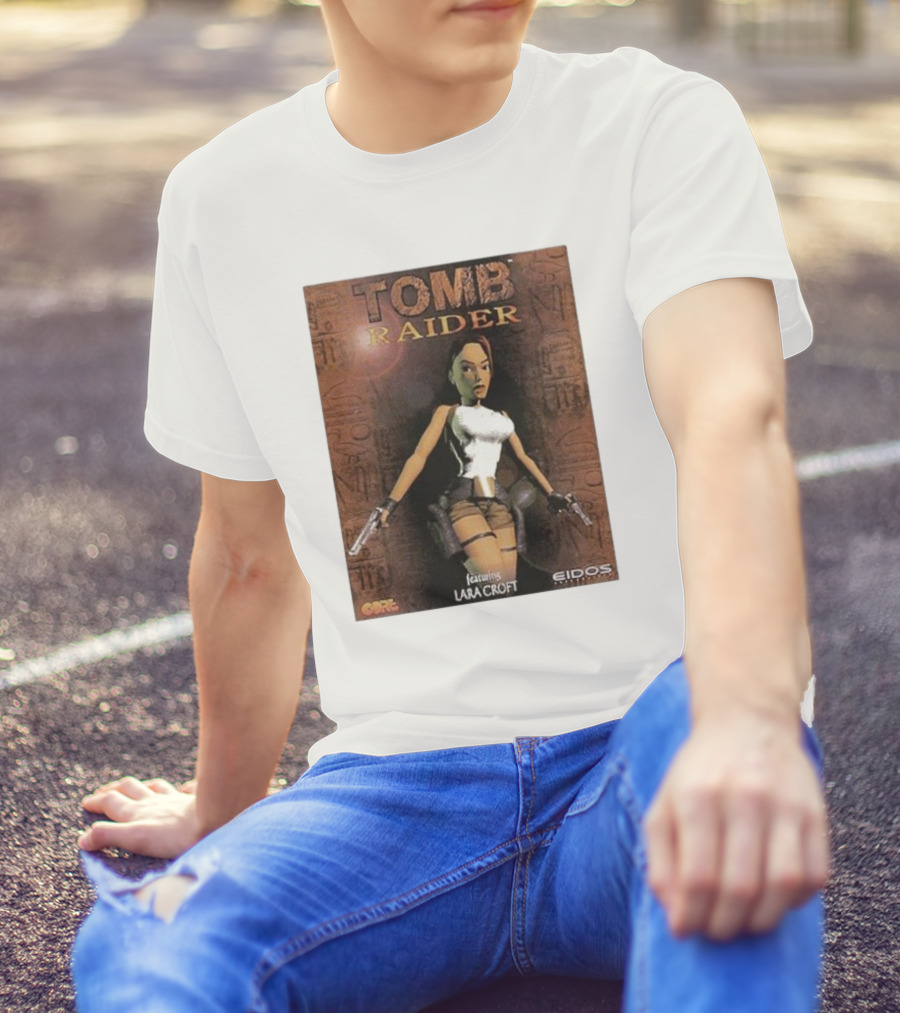 Tomb Raider Featuring Lara Croft Game Cover Eidos Core T-Shirt