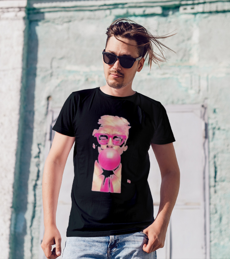 Trump Bubble Gum Pink Sunglasses T-Shirt