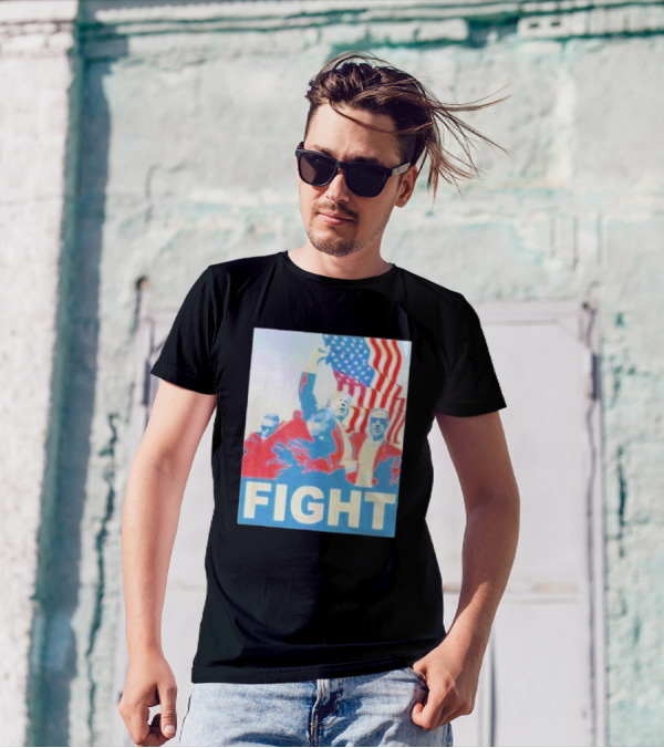 Fight Trump Iconic 2024 American Flags T-Shirt