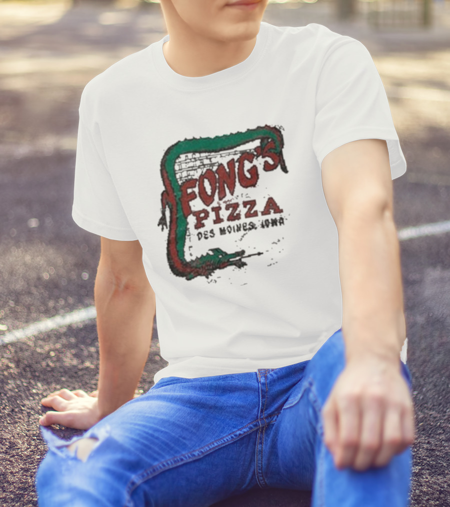 Fong's Pizza Des Moines Iowa Retro T-Shirt