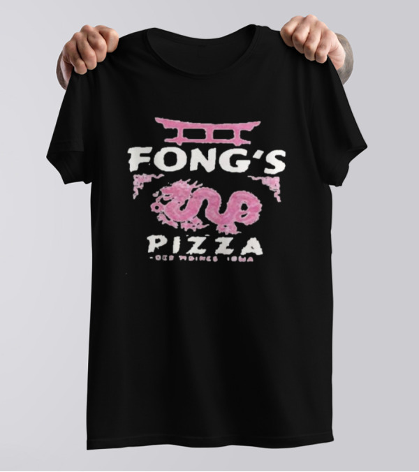 Fong's Pizza Des Moines Iowa Purple Dragon Shrine T-Shirt