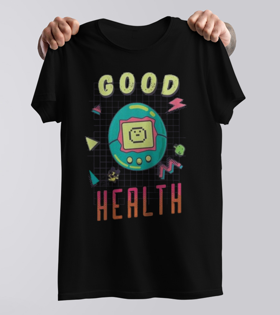 Good Health Tamagotchi Colorful Retro Bioworld T-Shirt