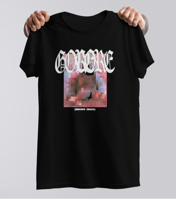 Gorore Obscene Image Pixelated T-Shirt