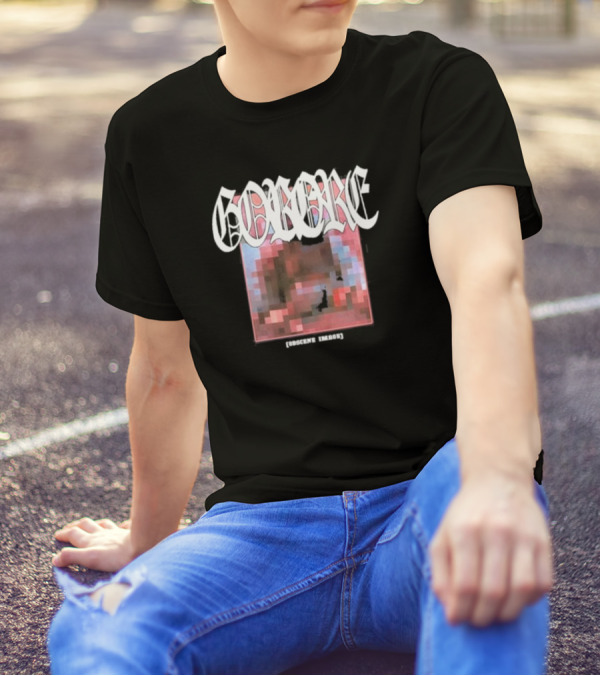 Gorore Obscene Image Pixelated T-Shirt