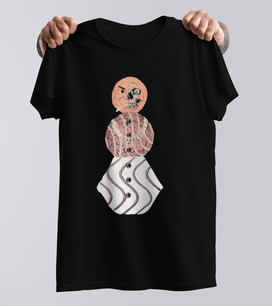 Halloween Snackman Cookie Skeleton Costume T-Shirt