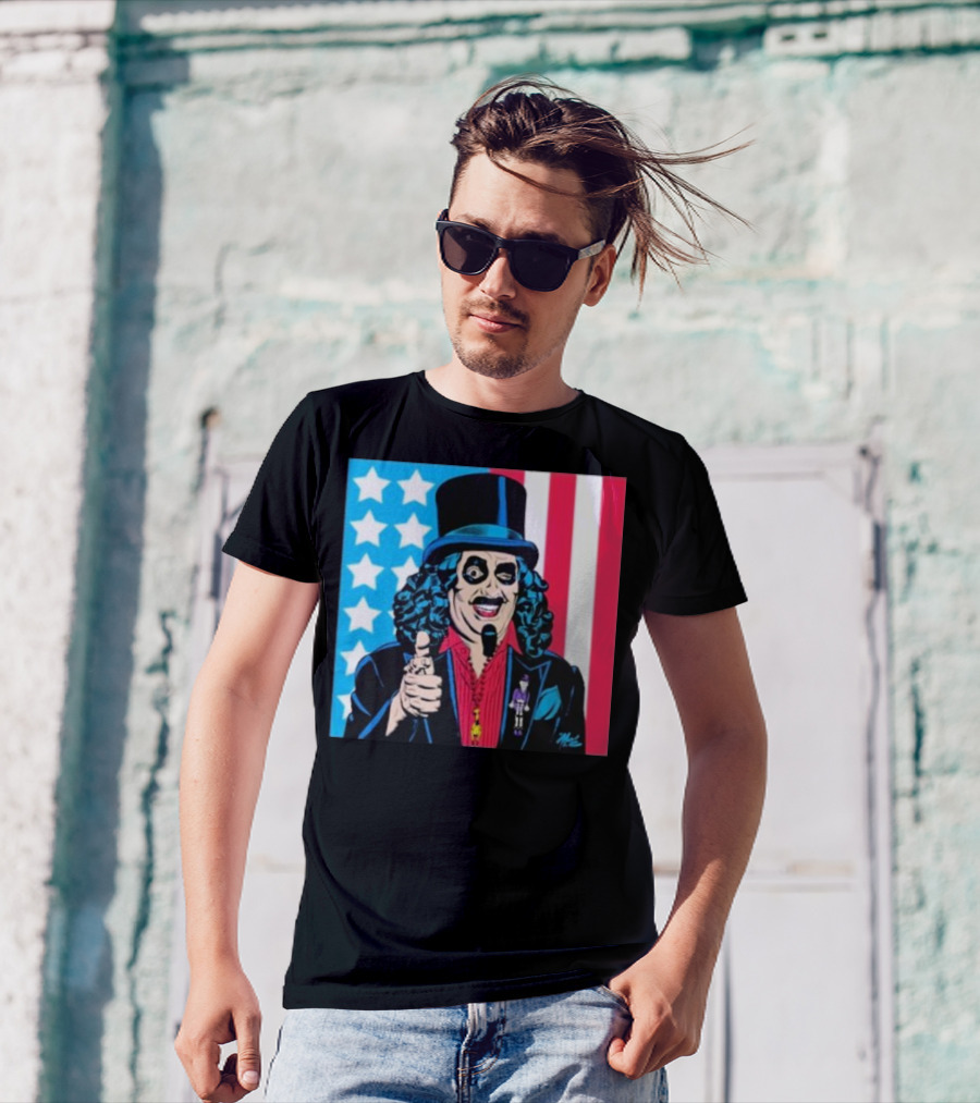 Happy 4th Of July Thanks To My Pal Mitch Oconnell Stars And Stripes Cartoon Character T-Shirt